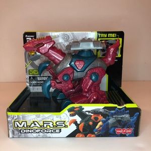 Cybotronix M.A.R.S. DINOFORCE 6” RED DINOSAUR WITH EYES/MOUTH LIGHT UP